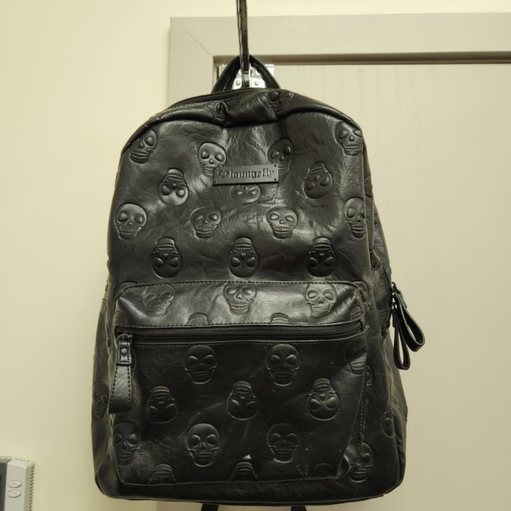 Loungefly Skull Embossed Backpack